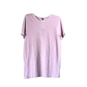 NWT MONROW Burn Out Oversized Crew Neck Tee Lavender - M